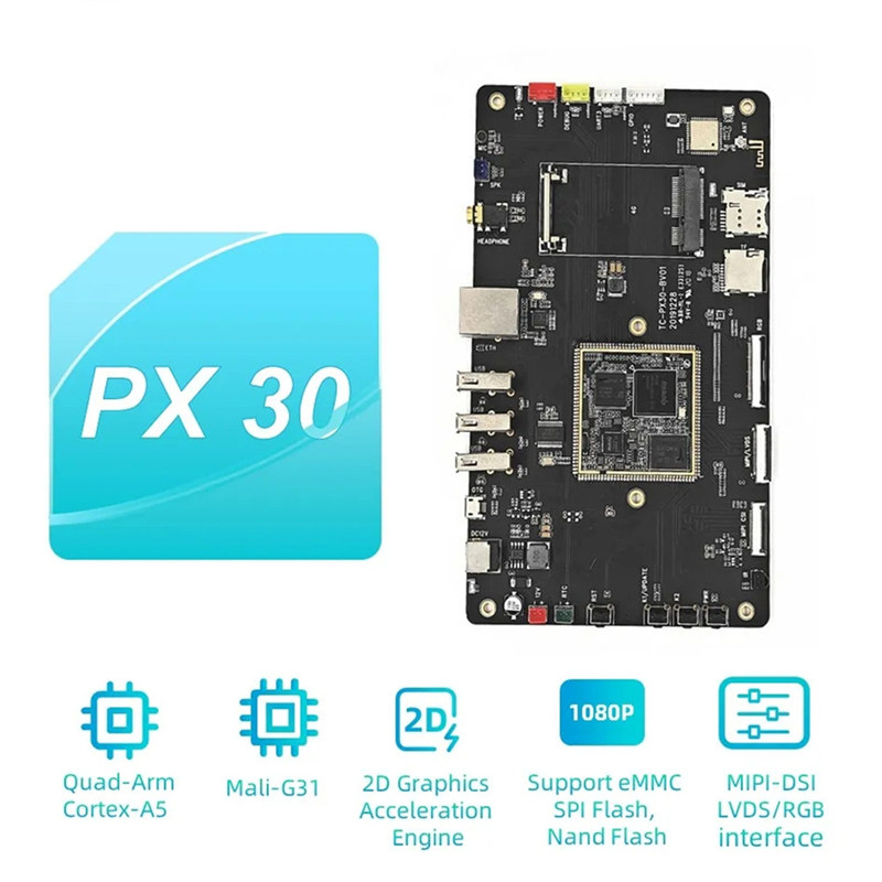 RockChip PX30 négymagos 64 bites fejlesztési tábla